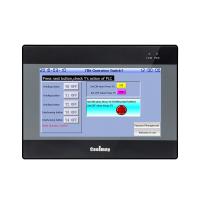 Le PLC d'écran tactile de pouce HMI de Coolmay 7 connectent le hmi de PLC de contrôleur de commande numérique par ordinateur