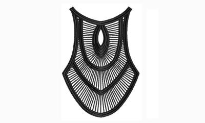 Water soluble collar lace trims embroidery lace collar crochet collar