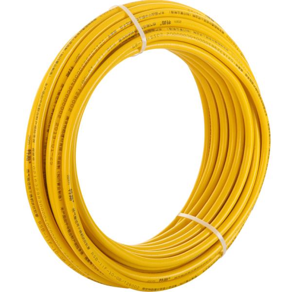 DN13 Water Heater Gas Hose , SS304 Yellow Pvc Gas Pipe corrugated