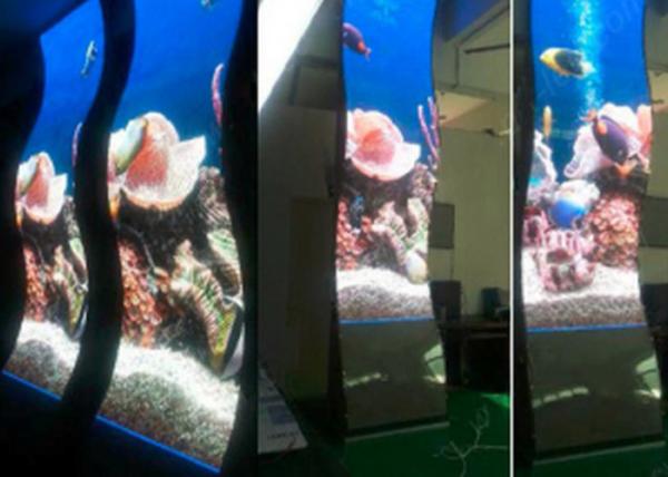 P10 Flexible Soft Outdoor LED Curtain Display Screen With Abnormal Shapes