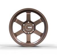 o prato profundo de 18x8.5 5x108 roda o carro do OEM Matte Bronze Wheels On Black