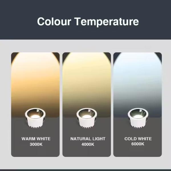 Full Spectrum LED DownLight High End Anti Glare LED COB Downlight For Home Hotel Villa