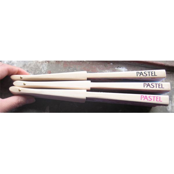 Customized Printing Advertisement Promotion Party and Wedding Decoration Wood Ribs Fan for Sale