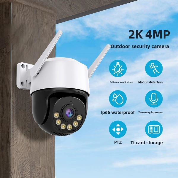 8MP Outdoor Smart Home Security Package PTZ Camera Surveillance IP66 Waterproof