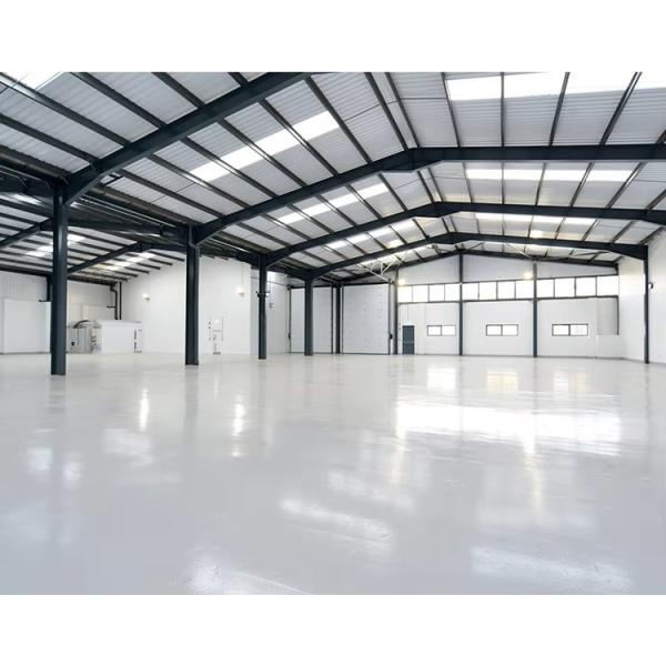 Estrutura de aço de grande envergadura de design industrial para armazém e hangar do ginásio