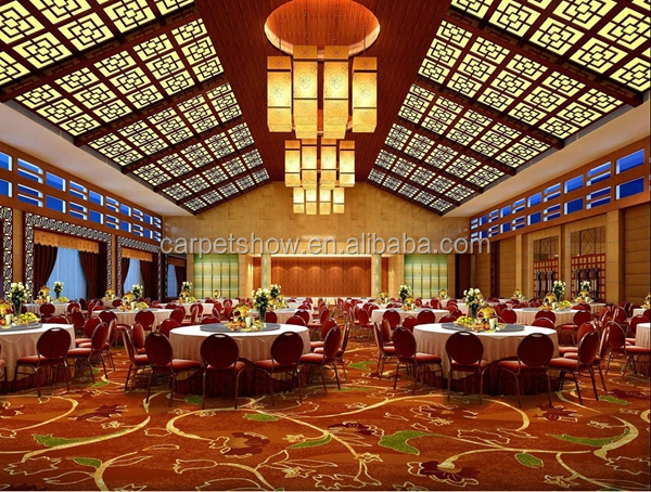 Sample Eco-Friendly Nylon Printed Wall to Wall Hotel Modern Design Ballroom Carpet