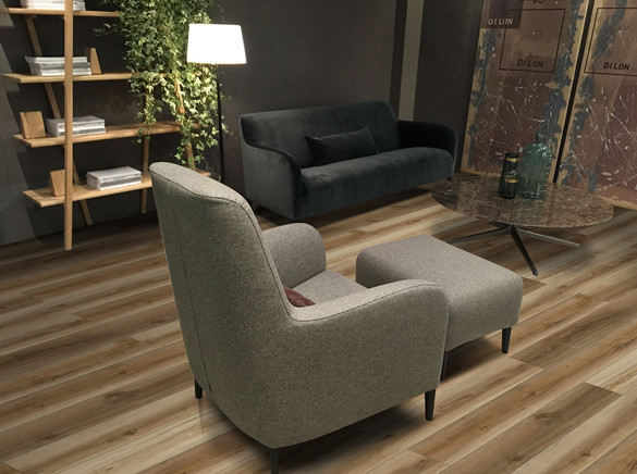 0.3mm 0.5mm Rigid Stone Core Vinyl Plank Maple 0.4mm GKBM DM-W40017