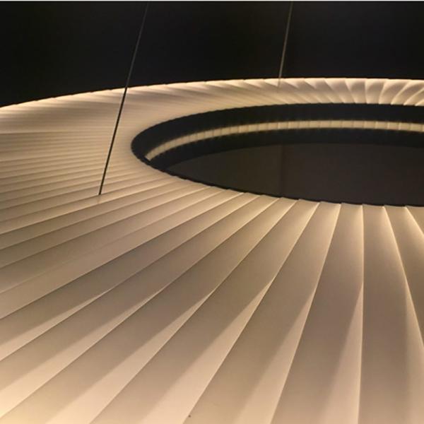 Modern Fabric Pendant Light Designer Iris Pendant Lamp For Living Room Hotel Lobby Chandelier(WH-AP-538)