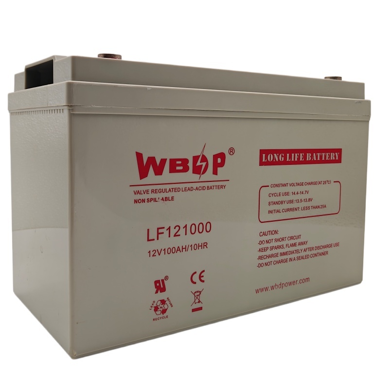 Long Life 100AH 12V AGM Battery Rechargeable AGM Gel Deep Cycle Battery