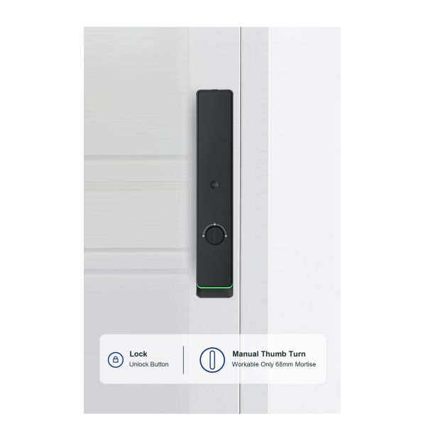 Liliwise Fully Automatic Luxury Electronic Smart Entry Door Locks Wifi Ble Fingerprint Tuya TTlock Smart Door Lock with Camera