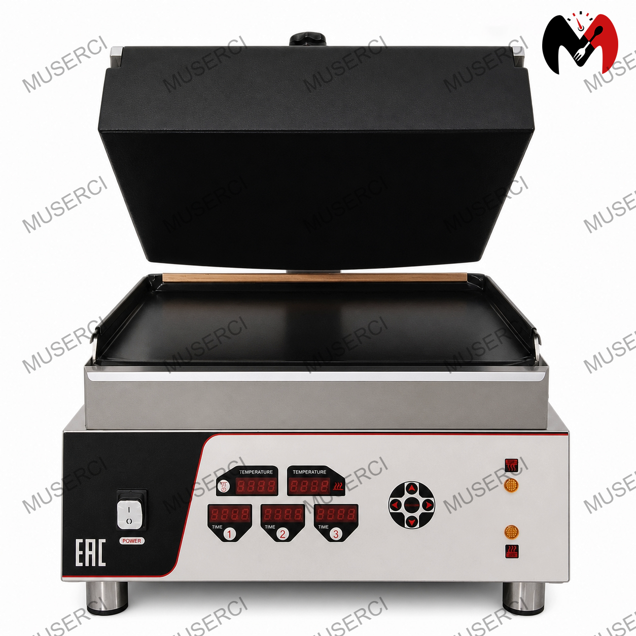 Commercial Flat Top  Electric Griddle 380V hick Griddle Plate 50‑300℃  with Timer  for Restaurant Fast Food CE
