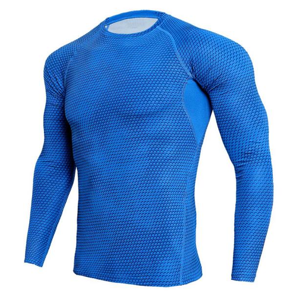 Plus Size  Custom Rash Guard Long Sleeve Anti Bacterial Breathable Cloth Material