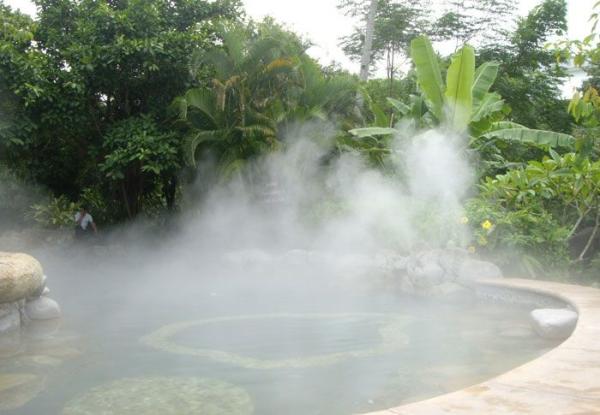 Small Smoking Gas Mist Fog Water Fountain , Stainless Steel Floor Mist Fountain