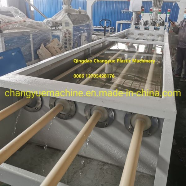 Electricity Conduit PVC Pipe Making Machine with Double-screw 65/132 Extruder Size