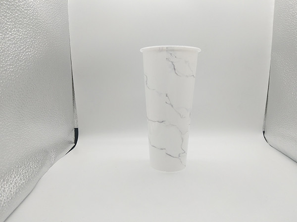 Milk Tea Disposable PP Plastic Cup , Printed Plastic Cups Customized Logo