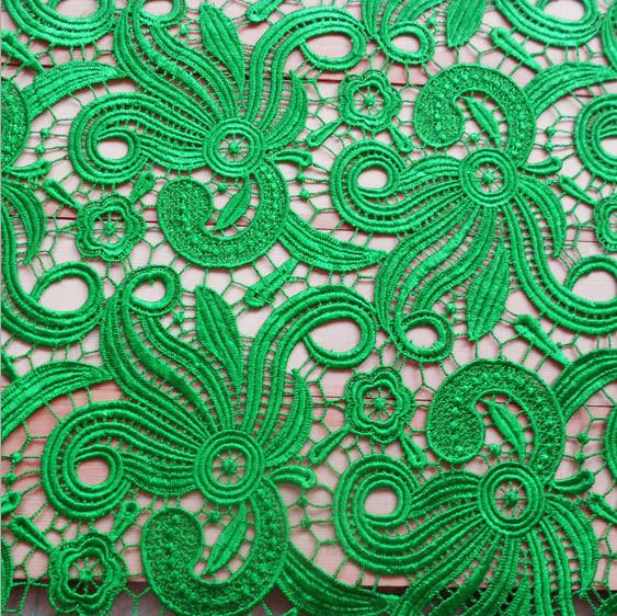 100% Polyester Water Soluble Embroidery   Fabric with Different Color