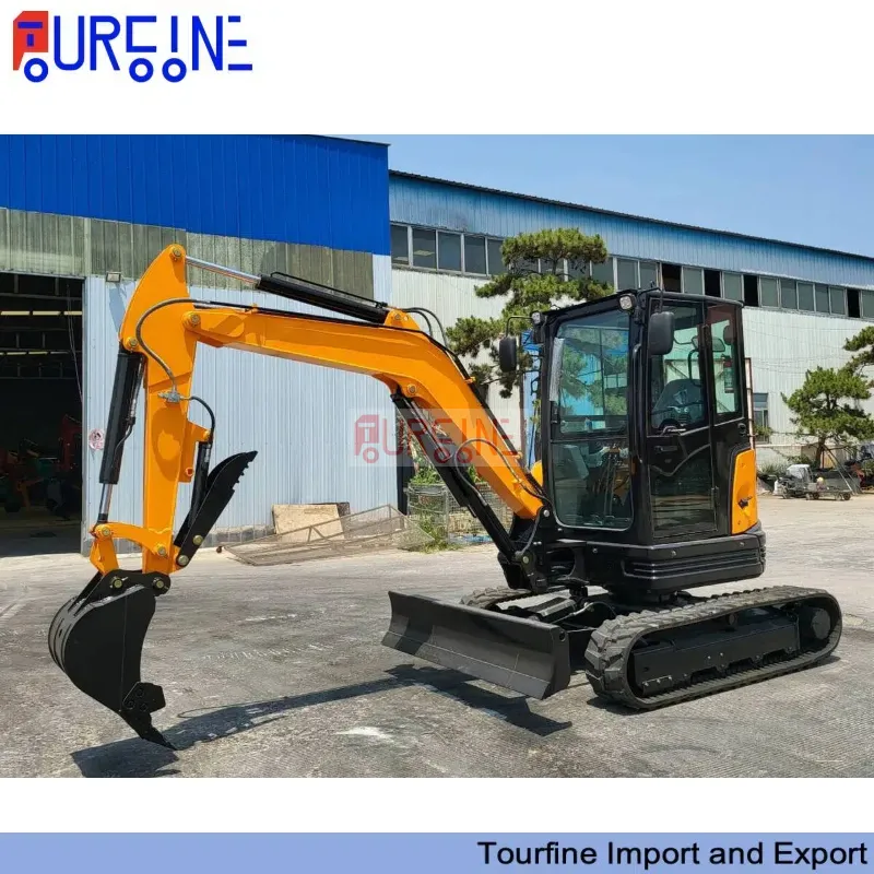 3.5 Ton Mini Crawler Excavator Machine With 0.11 CBM Bucket For Construction