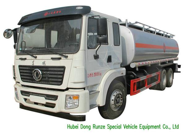 DFAC 24000Liters Heavy Oil / Liquid Tank Truck , Mobile Diesel Fuel Bowser