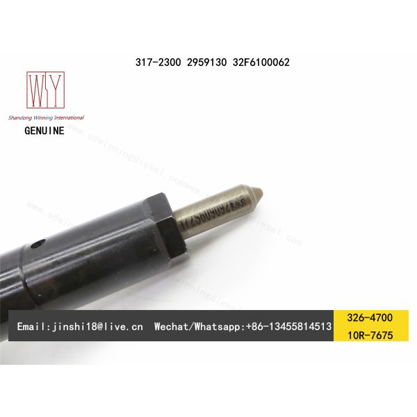 CATERPILLAR GENUINE AND NEW DIESEL C6 C6.4 FUEL INJECTOR 326-4700, 317-2300, 2959130, 32F6100062, 10R-7675 FOR 320D EXC
