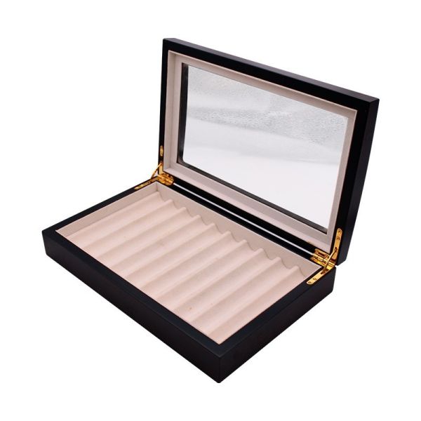 Durable Glossy Spray Painting Wooden Pen Box with Custom Luxury Finish