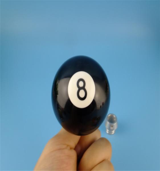 Acrylic Resin Shift Knob Black 8 Ball Gear Stick Knob Size Customized