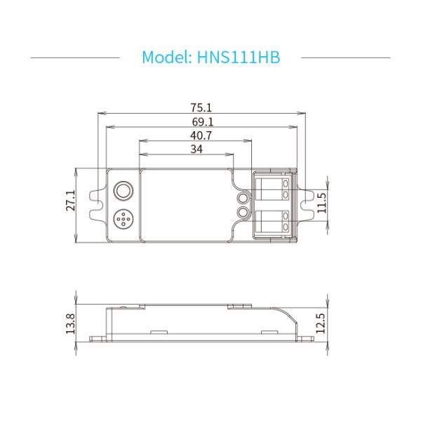 HNS111HB 25mA Двигательный датчик высокого отвода 12m Складная установка IR22