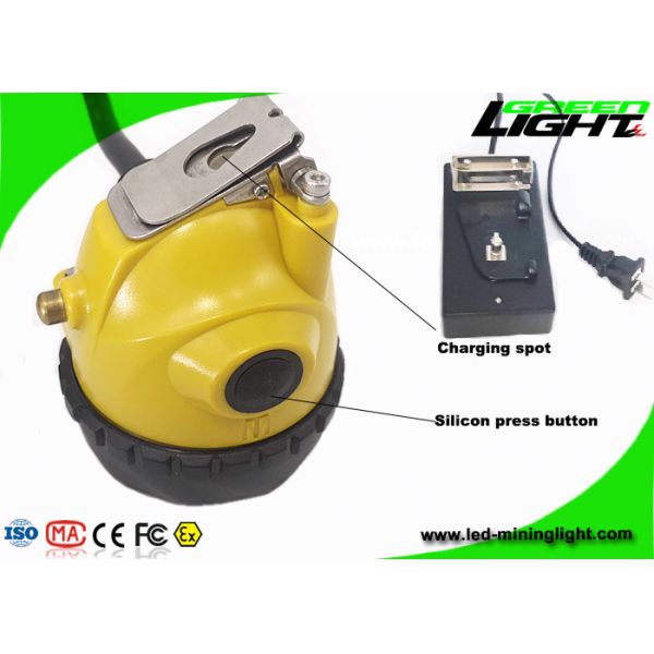 10.4Ah 25000lux Miners Led Light Corded Cable Aluminum Cup MSHA