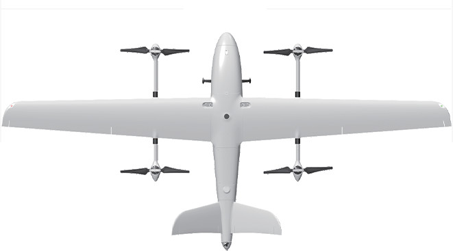 Легкий разведывательный БПЛА CP7 VTOL имеет дальность 210 км и максимальное время полета 180 минут при максимальной массе груза 1,3 кг