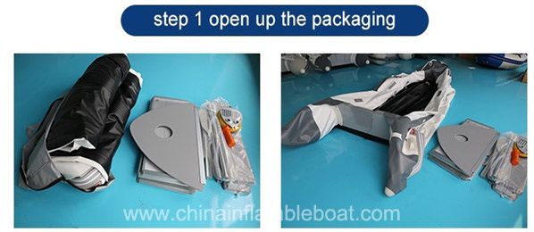 2.3m Two Person Foldable Inflatable Boat For Fishing EU / CE Approved
