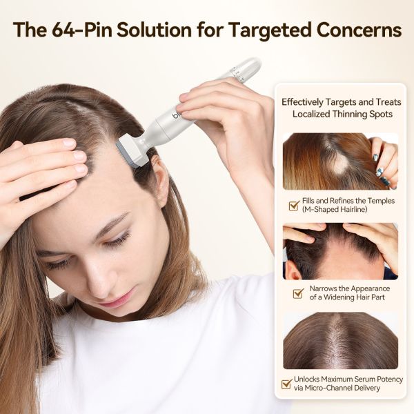 Bio4 Professional Microneedling Derma Pen with Four-Level Adjustable Microneedling 120 Pins and Stainless Steel/Titanium Needles for Precise Skincare