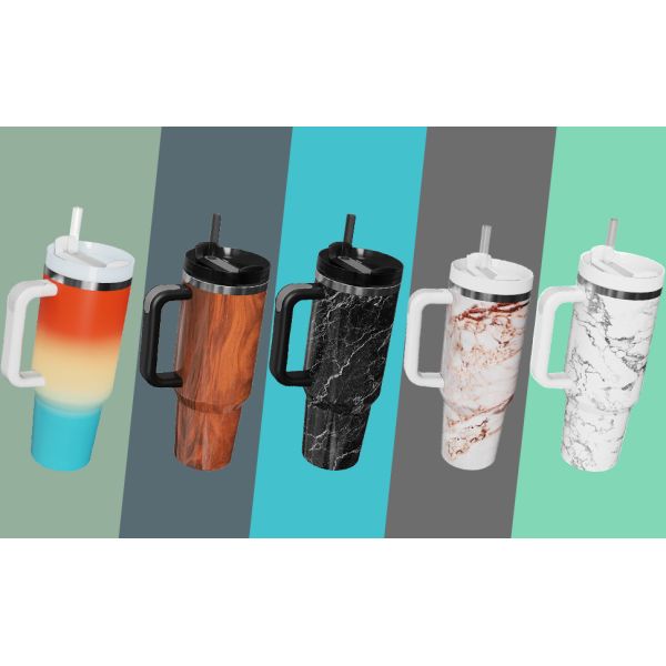 40 унций из нержавеющей стали вакуумный изолятор с крышкой и соломой для воды