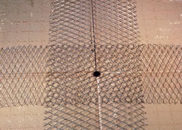 50 X 18mm Expanded Metal Sheet Mesh 0.5m Width 20m Length For Reinforcement