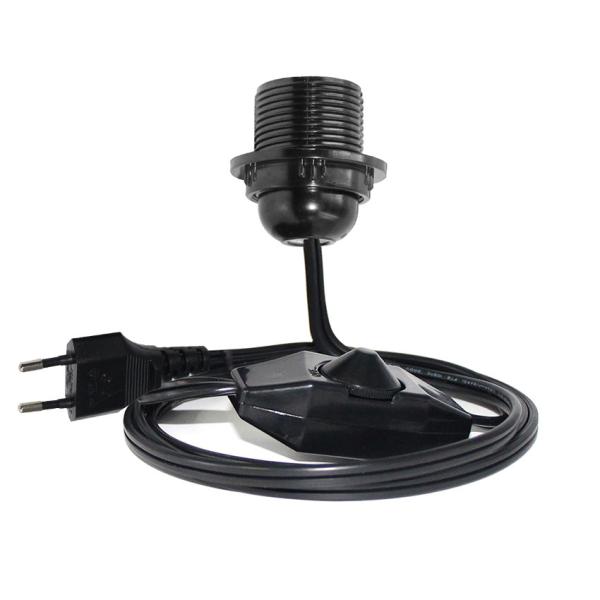 0.75mm CEE7/16 Plug Eu Extension Power Cord E27 E 27 Pendant Light Socket With Dimmer Switch