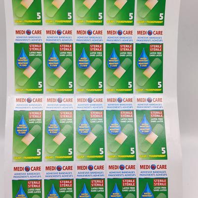 Rectangular Household Essentials Labels CMYK Vinyl BOPP Removable Adhesive Labels