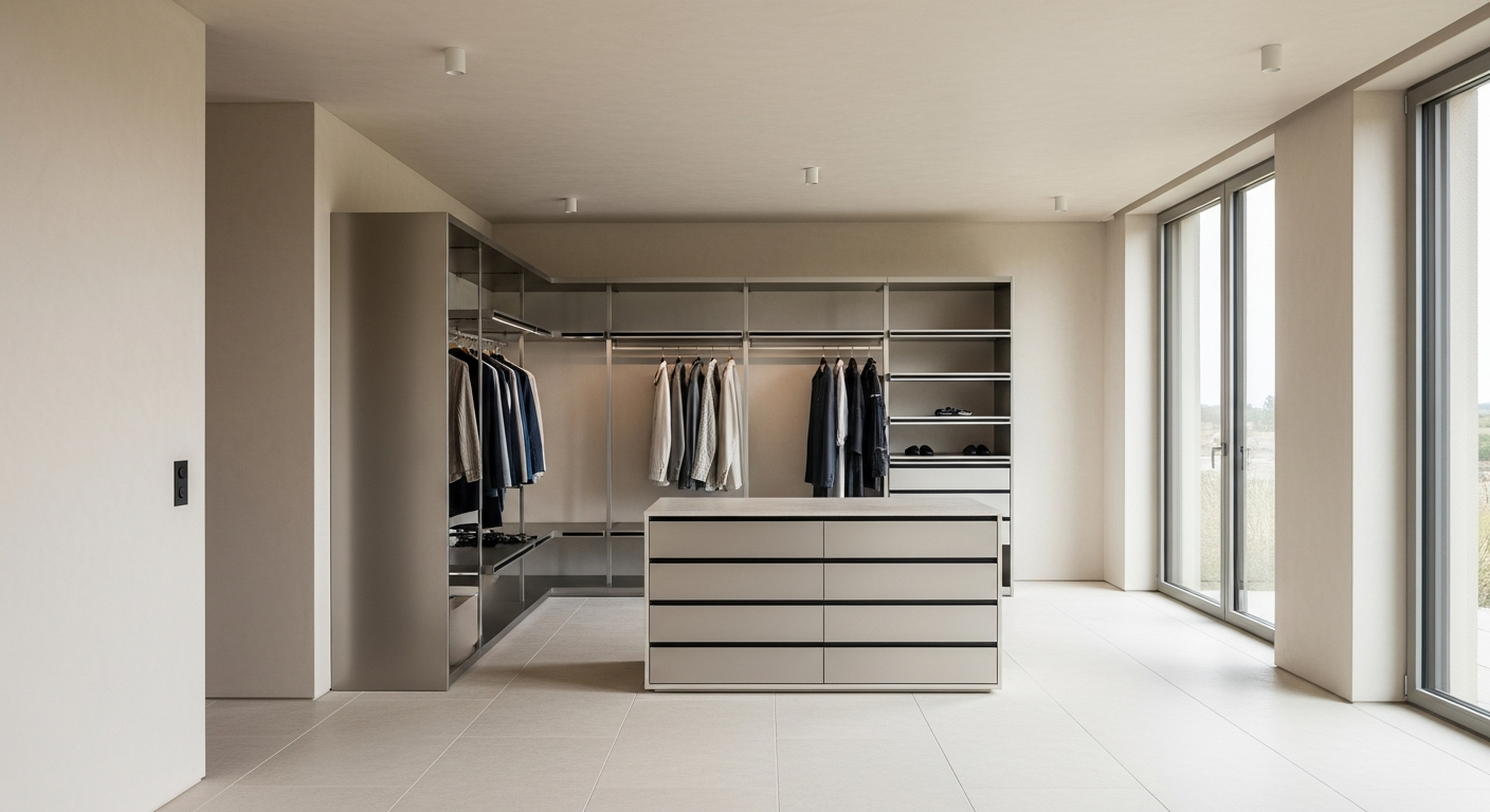 Hotel Atelier Walk-In Wardrobe in 304 Stainless Steel