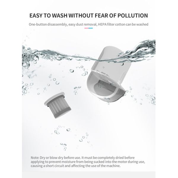 300W Cordless Handheld Vacuum Cleaner 12 KPA 220V