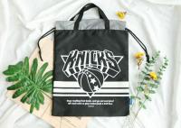 Letra que imprime sacolas não tecidas fáceis do cordão do esporte da limpeza