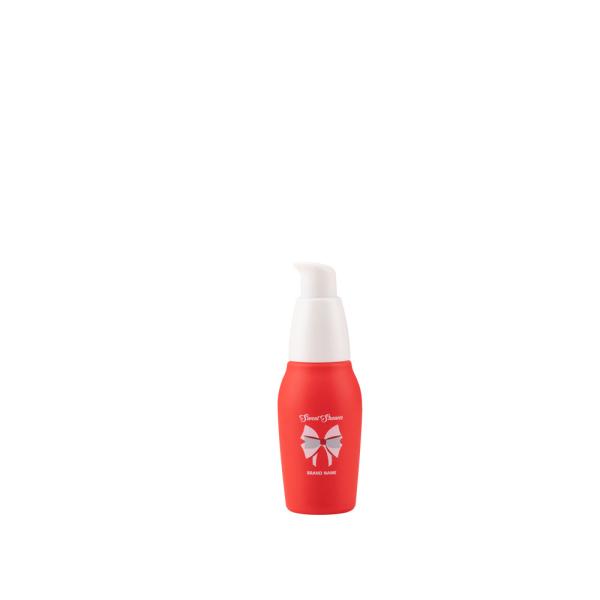 Garrafas cosméticas plásticas vermelhas dos cuidados com a pele 280ml dos cuidados pessoais