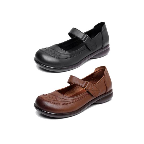 Antislip Girls School Shoes Uniform Shoes First-Layer Real Leather 2023 Customization