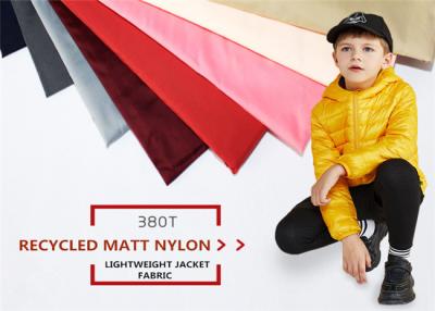O GV 380T 100% do revestimento do inverno reciclou a tela de nylon de Downproof
