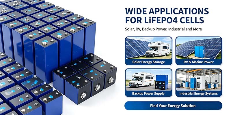 3.2V 100Ah CATL Prismatic LiFePO4 Battery Cell, Free Connecting Busbars, Lithium Cell for 12V 24V 48V Battery Pack Making