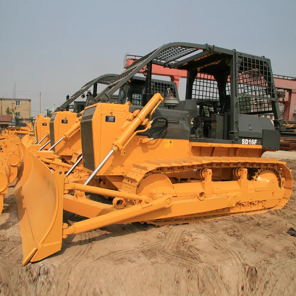 SHANTUI SD17 LGP 20T Crawler Bulldozer With Straight Shovel Earth-moving Dozers