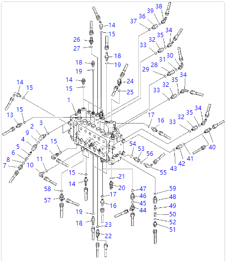 723-47-19400 7234719400 Набор уплотнителей клапанов управления Включает Komatsu экскаватор Главный клапан PC400-6 PC450-6