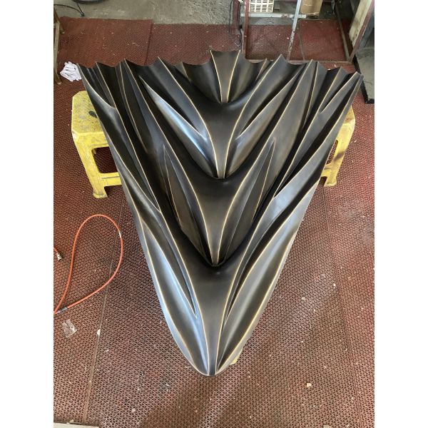 120CM Copper Art Sculpture Surface Relief Brass Forging Bronzer