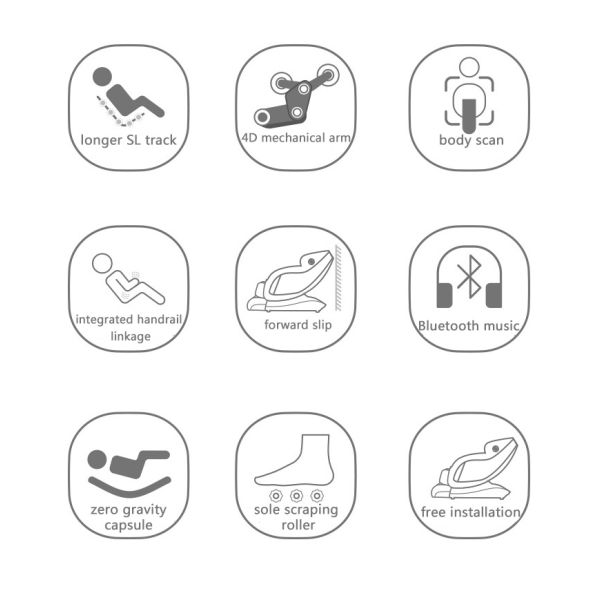 4D Automatic Massage Chair ROHS Full Body Massage Sofa Electric CSA