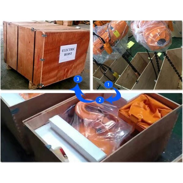 Тип 380V электрической тали с цепью единой скорости трехфазный для мастерской