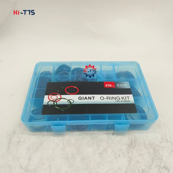 Excavator O Ring Kit Set Excavator Hydraulic O-Ring Box Standard O-Ring Kit NBR 376PCS