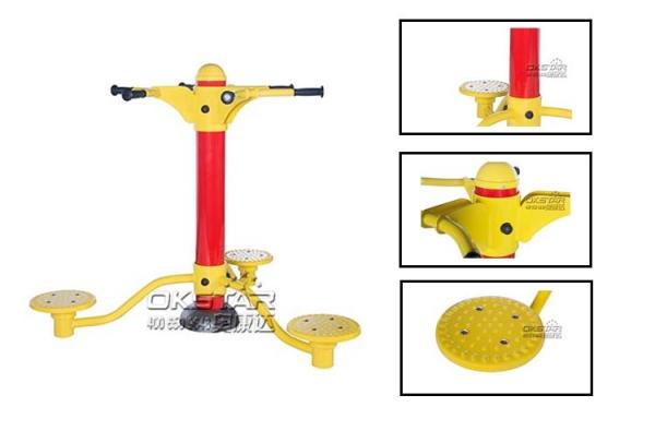 China manufacturer of high quality cheap galvanized outdoor fitness trainer waist twister fitness equipment