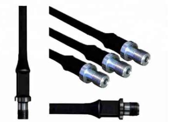 Black Oilfield Sucker Rods API 11B Hollow Sucker Rods Steel Material