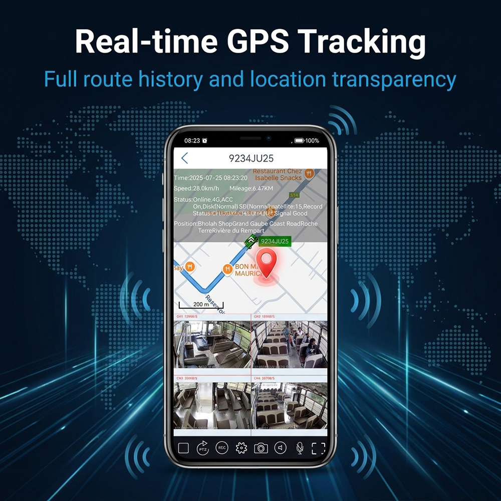 MDVR with Real-Time Weight Monitoring and 4G Live Streaming for Concrete Mixer Trucks with GPS/BeiDou Tracking